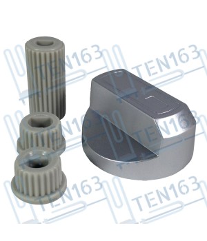 Ручка газового крана универсальная, 1 шт, серая