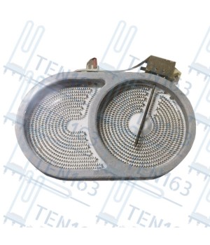 Конфорка для стеклокерамических плит 1800 Вт 170x265 мм Китай