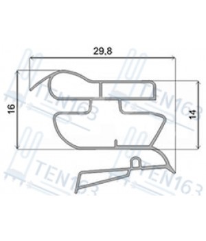 Уплотнитель для холодильника Stinol 735 x 1055 профиль ИН