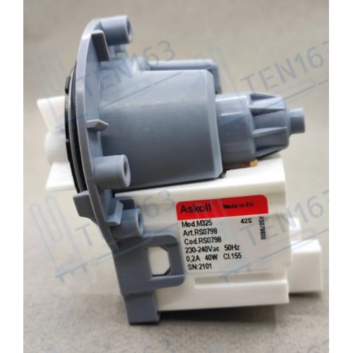 Помпа для стиральных машин Ariston, Indesit, Candy Askoll Mod. M325 40 Вт
