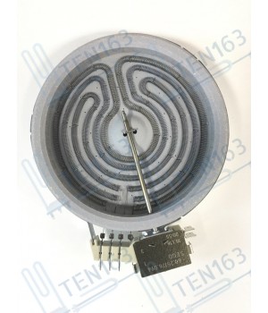 Электрическая конфорка (стеклокерамика), D=165mm, спираль D=145mm,1200 Вт, простая 4 контакта		