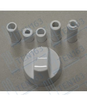 Ручка газового крана универсальная, 1 шт, белая