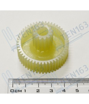 Шестерня пластмассовая малая для мясорубки Помощница, Белвар Д-41.5/15.5 мм, зубья 50/13шт