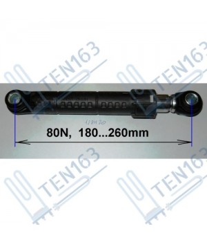 Амортизатор ANSA 80N 180-260mm, (втулка d-10mm) samsung- DC66-00421A, DC66-00343F, DC66-00320A